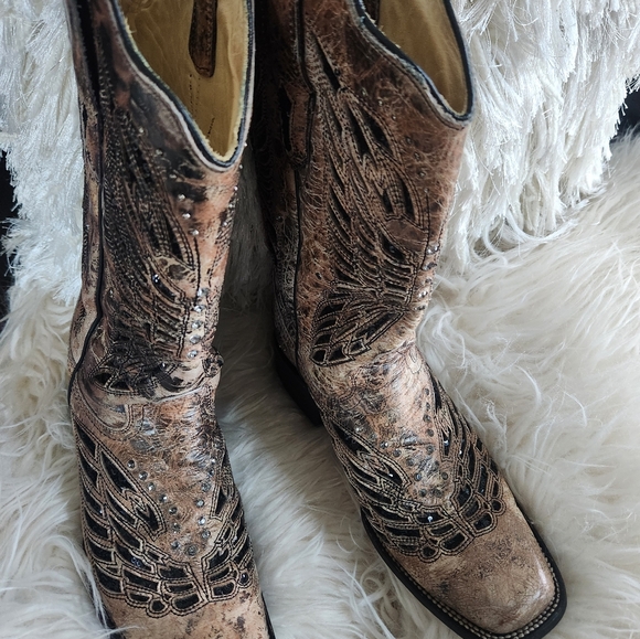 Corral black and brown butterfly boots - Picture 11 of 11